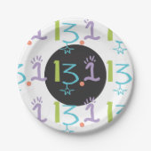 Eclectisch 13.1 half marathon thema papier Bord (Voorkant)