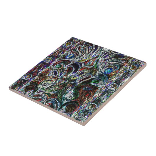 Eclectisch  Glas in lood Tegeltje (Zijkant)