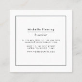 Eclectisch glitterVisitekaartje Vierkante Visitekaartje (Achterkant)