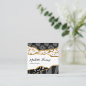 Eclectisch glitterVisitekaartje Vierkante Visitekaartje (Staand voorkant)