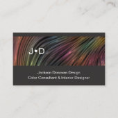 Eclectisch kleurrijk Luxe Metallic Wave Art Patroo Visitekaartje (Voorkant)