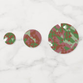 Eclectisch Mod Retro Geometrisch Kerstpatroon Confetti (Voorkanten)