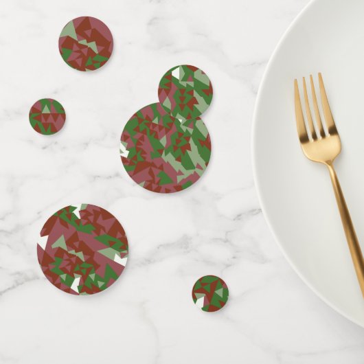 Eclectisch Mod Retro Geometrisch Kerstpatroon Confetti (Groep)