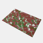Eclectisch Mod Retro Geometrisch Kerstpatroon Deurmat (Schuin)