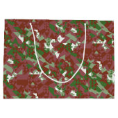 Eclectisch Mod Retro Geometrisch Kerstpatroon Groot Cadeauzakje (Achterkant)
