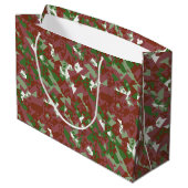 Eclectisch Mod Retro Geometrisch Kerstpatroon Groot Cadeauzakje (Achterkant Gekanteld)