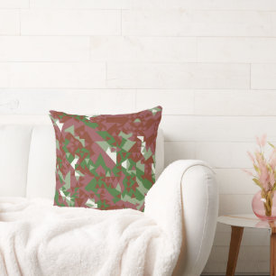 Eclectisch Mod Retro Geometrisch Kerstpatroon Kussen
