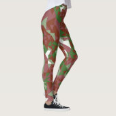 Eclectisch Mod Retro Geometrisch Kerstpatroon Leggings (Rechts)