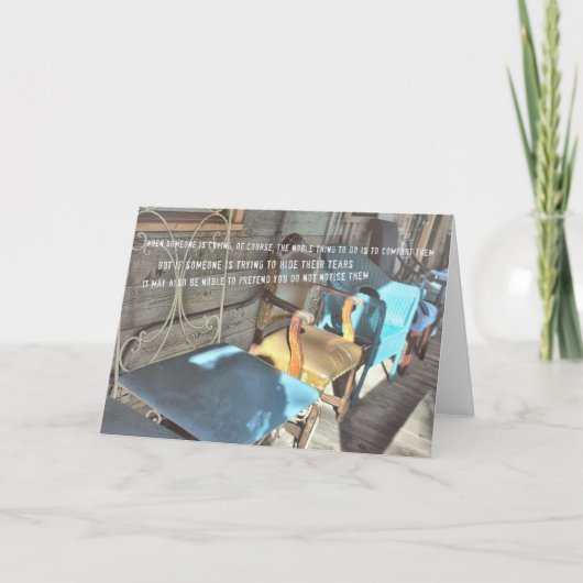 ECLECTISCH WENSKAART BEDANKKAART (Voorkant)