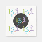 Eclectische 13.1 Half marathonpapier Napkins Servetten (Voorkant)