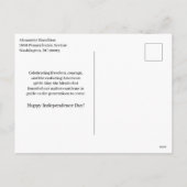 Eclectische Amerikaanse Onafhankelijkheidsdag Feestdagenkaart (Achterkant)