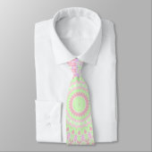 Eclectische Boho Groovy Trippy Hippie Pastel Manda Stropdas (Gebonden)