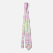 Eclectische Boho Groovy Trippy Hippie Pastel Manda Stropdas (Achterkant)