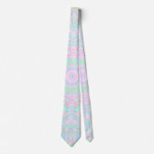 Eclectische Boho Hippie Kleurrijke Funky Pastel Ma Stropdas (Voorkant)