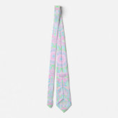 Eclectische Boho Hippie Kleurrijke Funky Pastel Ma Stropdas (Achterkant)