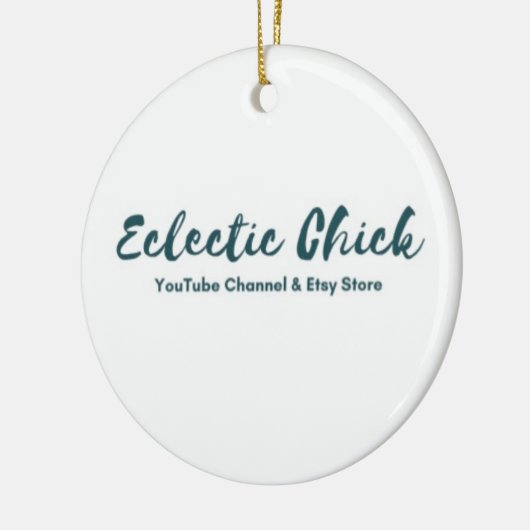 Eclectische chick YouTube & Etsy Store Keramisch Ornament (Links)