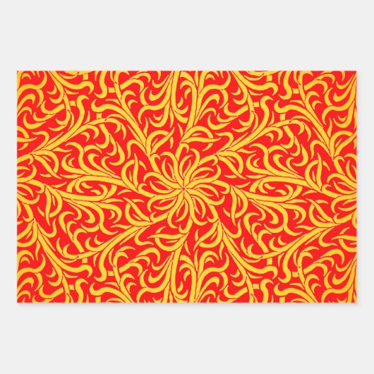 Eclectische cyber Kente op Kent Pattern sampler Inpakpapier Vel (Voorkant 3)