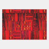 Eclectische cyber Kente op Kent Pattern sampler Inpakpapier Vel (Voorkant 2)