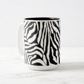 Eclectische Dier Drukt Twee-Tone Mok - 15 oz (Voorkant links)