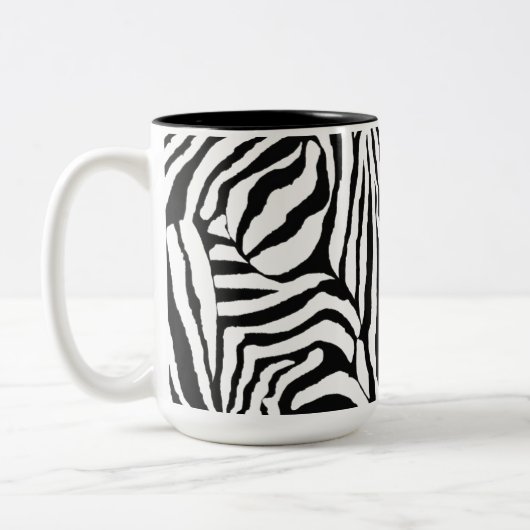 Eclectische Dier Drukt Twee-Tone Mok - 15 oz (Links)