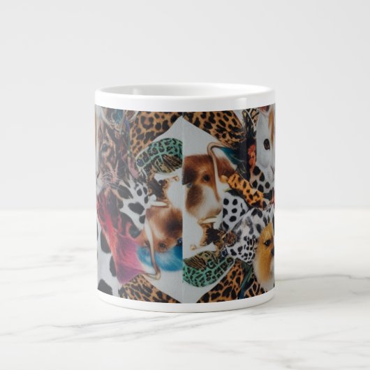 Eclectische Dierenprint Specialty Jumbo Mok (Voorkant)