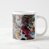 Eclectische Dierenprint Specialty Jumbo Mok (Rechts)