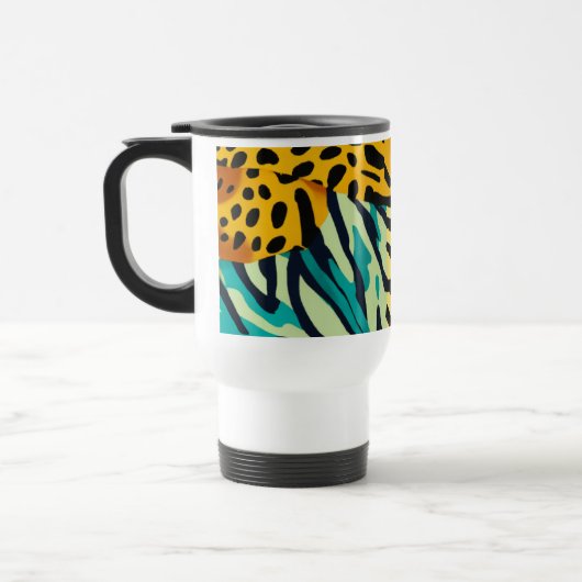 Eclectische Dierenprints Reismok – 15 oz Reisbeker (Links)