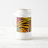 Eclectische dierenprints - Stein 22 oz Design Bierpul (Voorkant links)