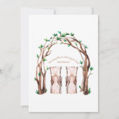 Eclectische Drape, Mason Jar Lights, Archway Weddi Kaart (Achterkant)