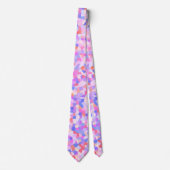 Eclectische Funky Boho Groovy Quirk Sprinkel Mozaï Stropdas (Voorkant)