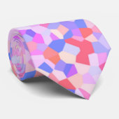 Eclectische Funky Boho Groovy Quirk Sprinkel Mozaï Stropdas (Opgerold)