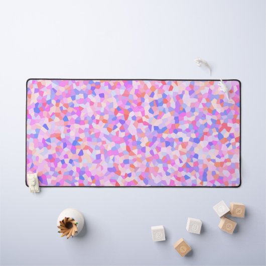 Eclectische Funky Boho Groovy Quirky Sprinkle Moza Bureaumat (Kindertafel)