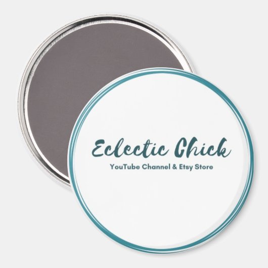 Eclectische Kies YouTube & Etsy Store Logo Magneet (Voorkant / Achterkant)
