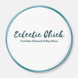 Eclectische Kies YouTube & Etsy Store Logo Magneet