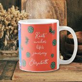 Eclectische Levensboom Inspirerend Blauwe Boho Mok