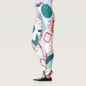Eclectische Memphis geometrische kunst Leggings (Links)