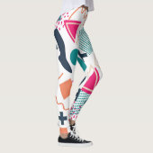 Eclectische Memphis geometrische kunst Leggings (Rechts)