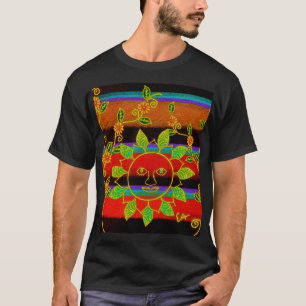 Eclectische Moeder Natuur Vreugde T-shirt