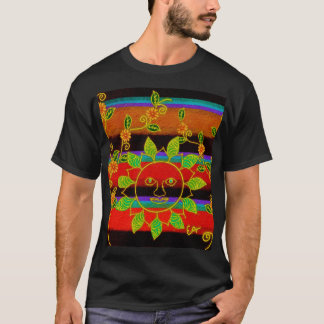 Eclectische Moeder Natuur Vreugde T-shirt