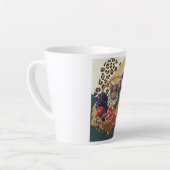 Eclectische Muis met Parels Latte Mok, Chic Maxima Mok (Linkerhoek)