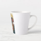 Eclectische Muis met Parels Latte Mok, Chic Maxima Mok (Rechts)