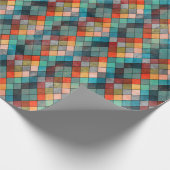 Eclectische multikleurige Argyle-cadeauverpakking Cadeaupapier (Hoek)