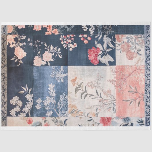 Eclectische Oosterse Patchwork Patronen Achtergron Tissuepapier (Voorkant)