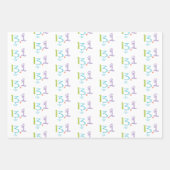 Eclectische papierbladen met halve marathon, 13.1 inpakpapier vel (Voorkant 2)