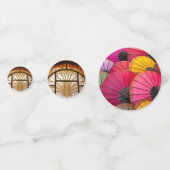 Eclectische paraplu bloem tafel Confetti (Achterkanten)