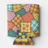 Eclectische Patchwork: Diverse Patroon Mix Blikjeskoeler (Achterkant)