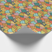 Eclectische Patchwork: Diverse Patroon Mix Cadeaupapier (Hoek)