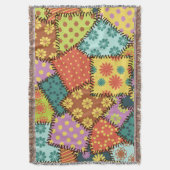 Eclectische Patchwork: Diverse Patroon Mix Deken (Voorkant Verticaal)