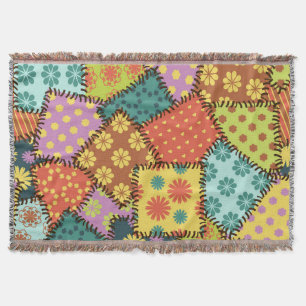 Eclectische Patchwork: Diverse Patroon Mix Deken