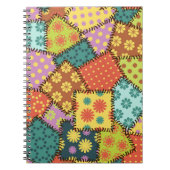 Eclectische Patchwork: Diverse Patroon Mix Notitieboek (Voorkant)
